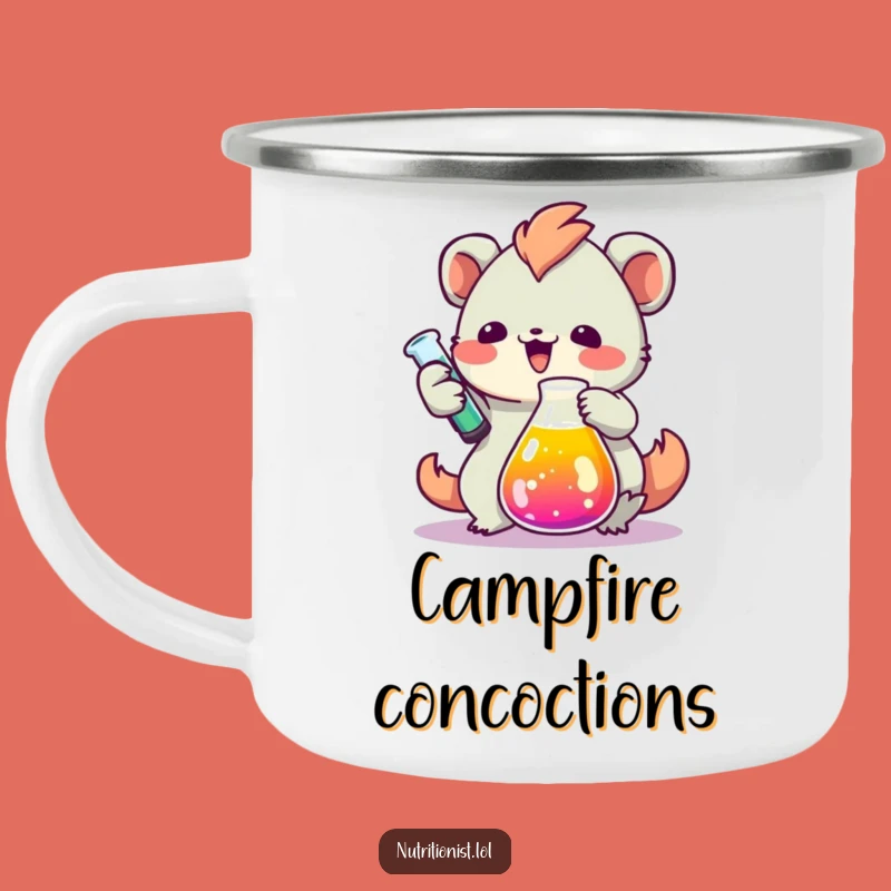 Funny Lab Creature Camping Mug: Fuel Your Adventures with Scientific Cheer