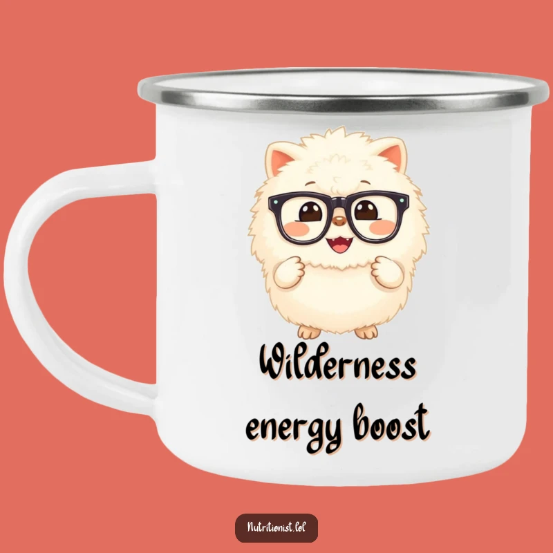 Funny Supplement Creature Camping Mug: Fuel Your Adventures with Glowing Health Humor
