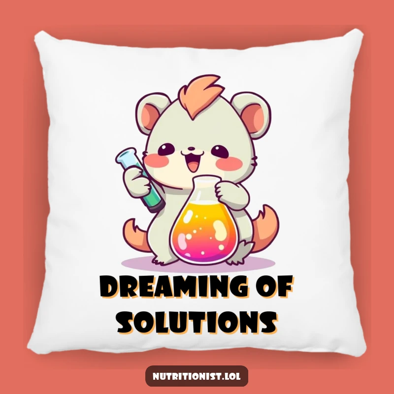 Funny Lab Creature Pillow: Cozy Comfort for Your Scientific Sanctuary