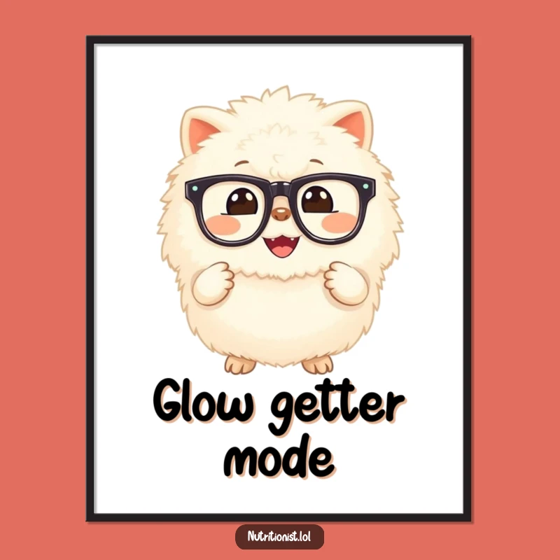 Funny Supplement Creature Digital Print: Instant Cheerful Art for Health Lovers