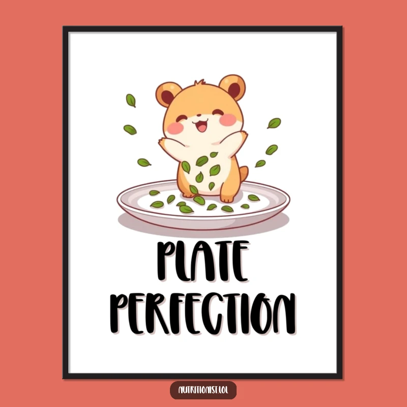 Funny Chef Creature Poster: Vibrant Art for Your Foodie Haven