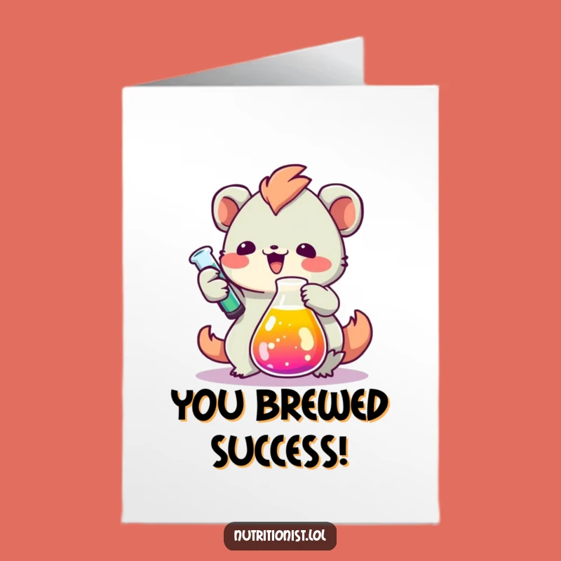 Free Printable Congrats Card: Beaker Creature Success, Hilarious Downloadable Gift!