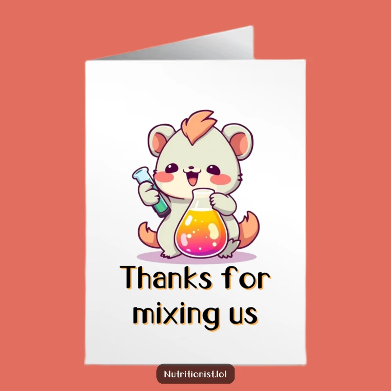 Hilarious Free Printable Thank You Card: Beaker Creature, Funny Downloadable Gift!